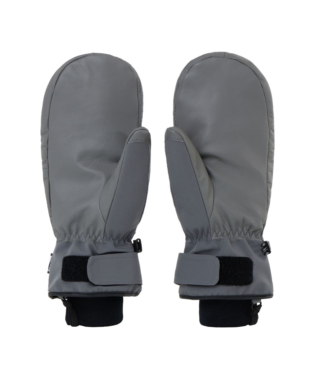 디미토(DIMITO) LEATHER 3-WAY OPEN MITTEN COOL GREY