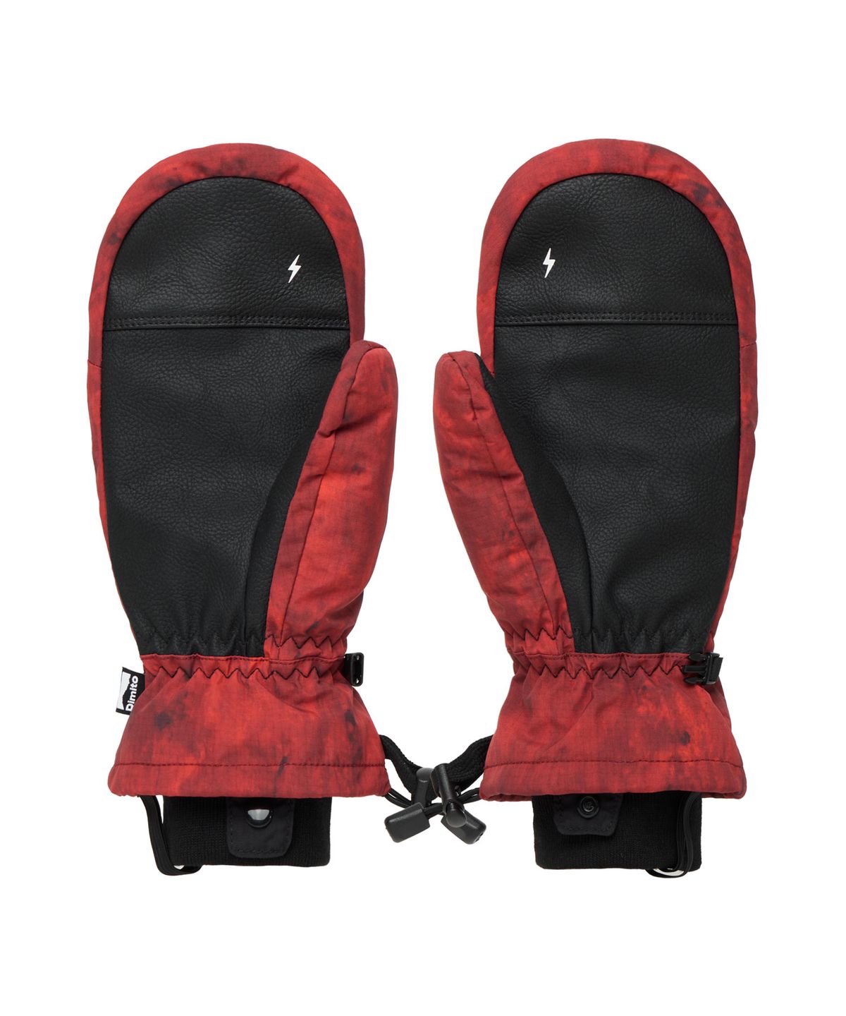 디미토(DIMITO) BLOCK VENT MITTEN MARBLE RED