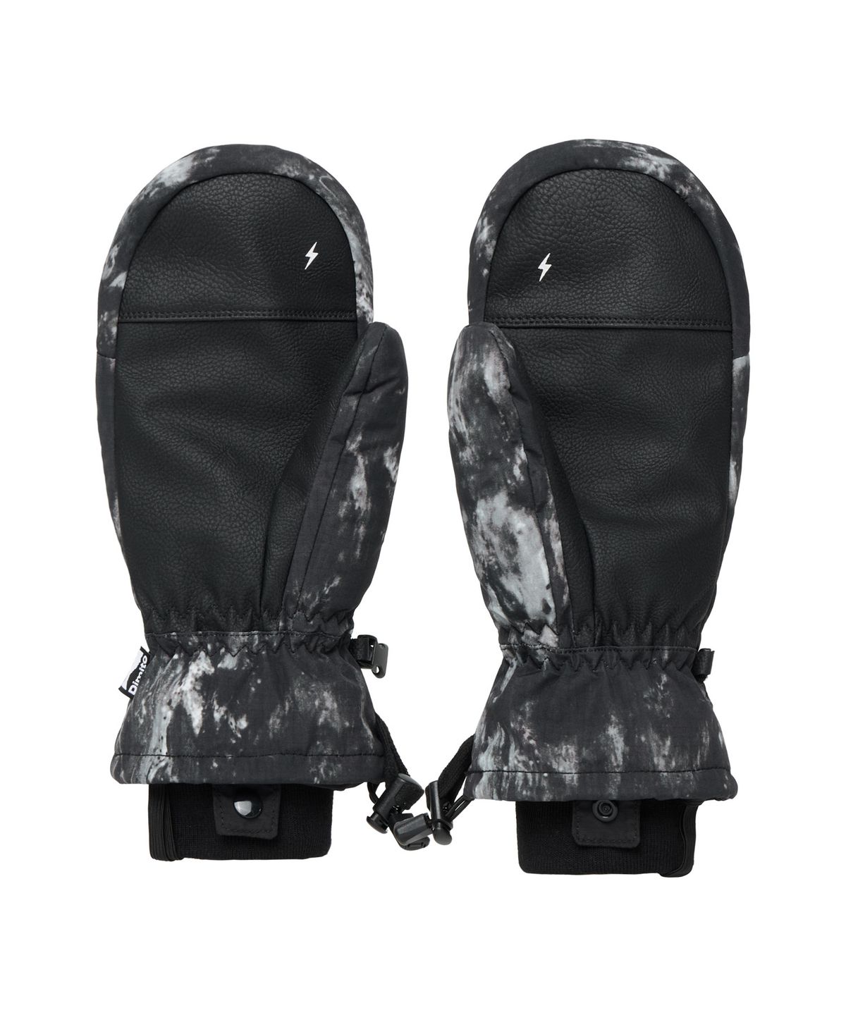 디미토(DIMITO) BLOCK VENT MITTEN MARBLE BLACK