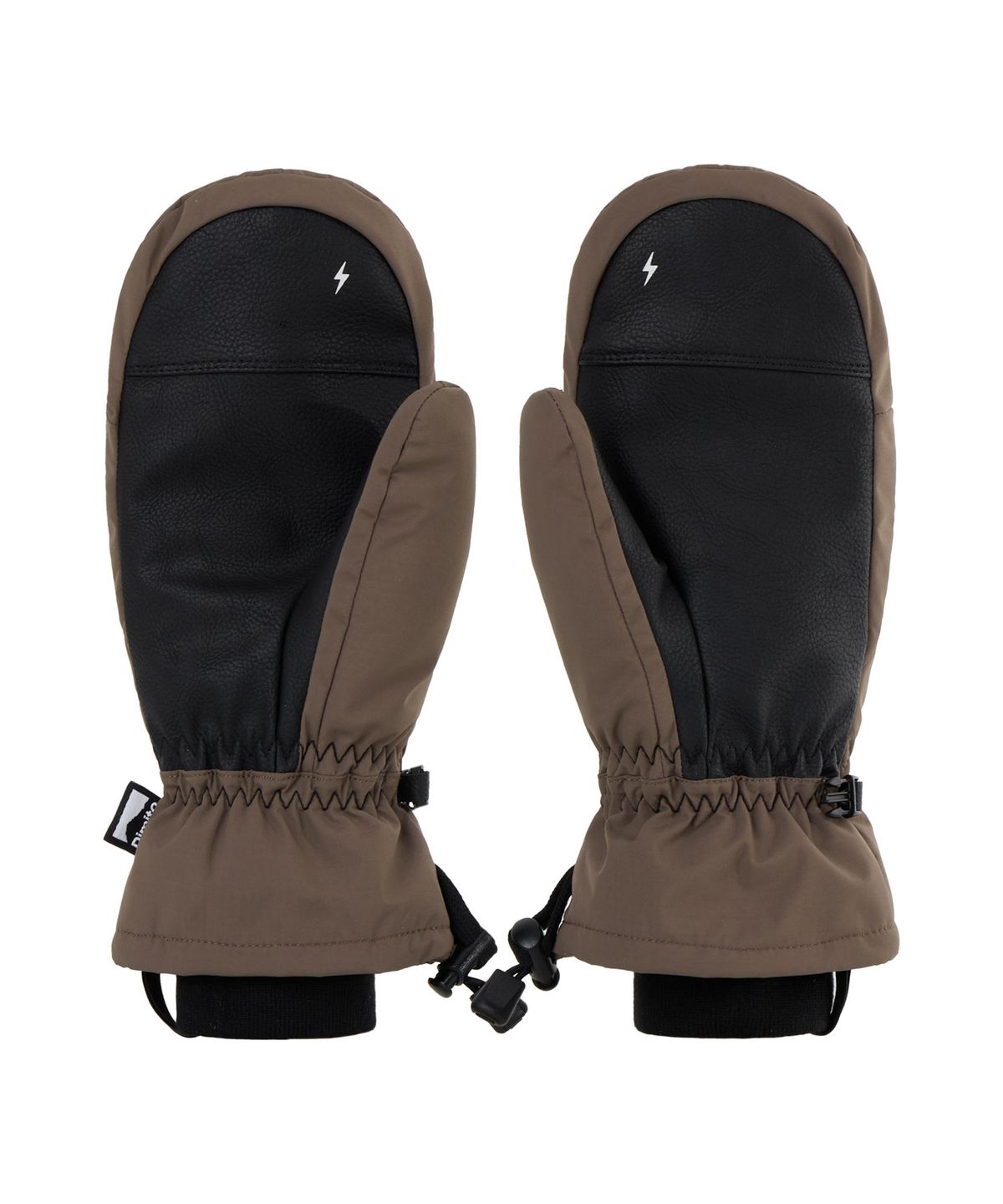 디미토(DIMITO) BLOCK VENT MITTEN DARK BROWN