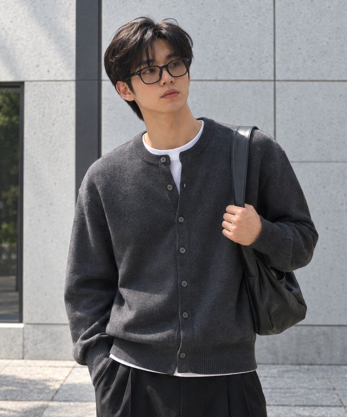 엑스오엑스(XOX) 에센셜 라운드 크롭 니트 가디건 (6color)