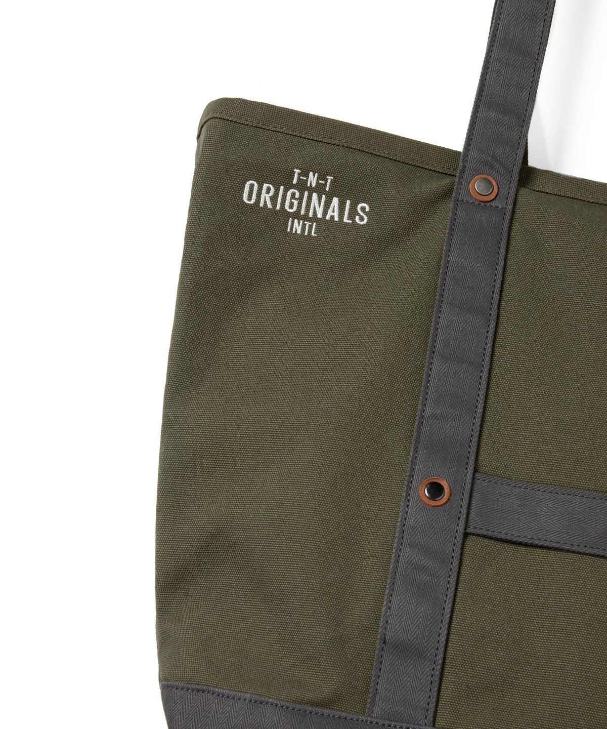 디스이즈네버댓(THISISNEVERTHAT) Canvas Tote Olive