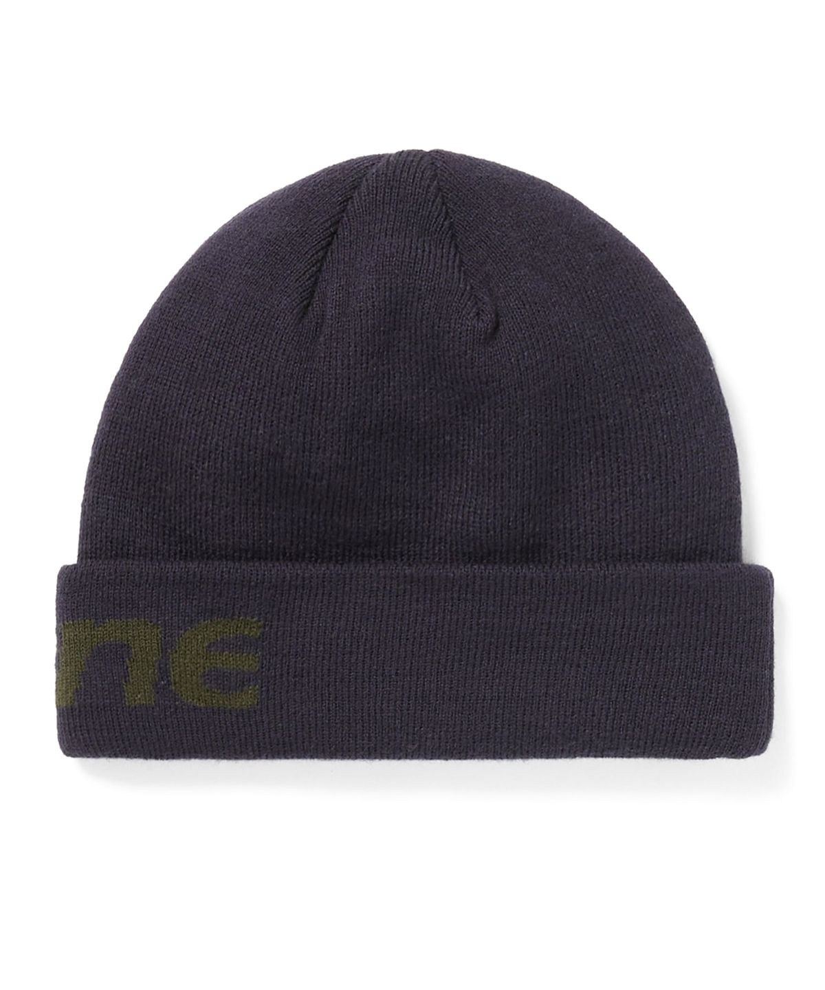 디스이즈네버댓(THISISNEVERTHAT) HSP-Logo Big Cuff Beanie Navy