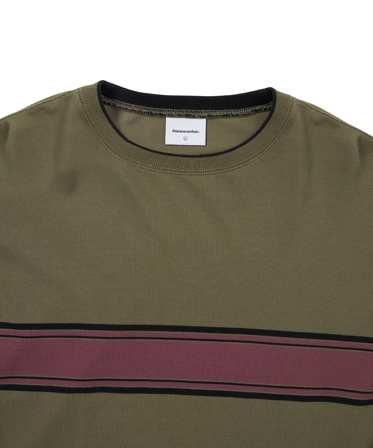 디스이즈네버댓(THISISNEVERTHAT) PK Line L/S Tee Olive