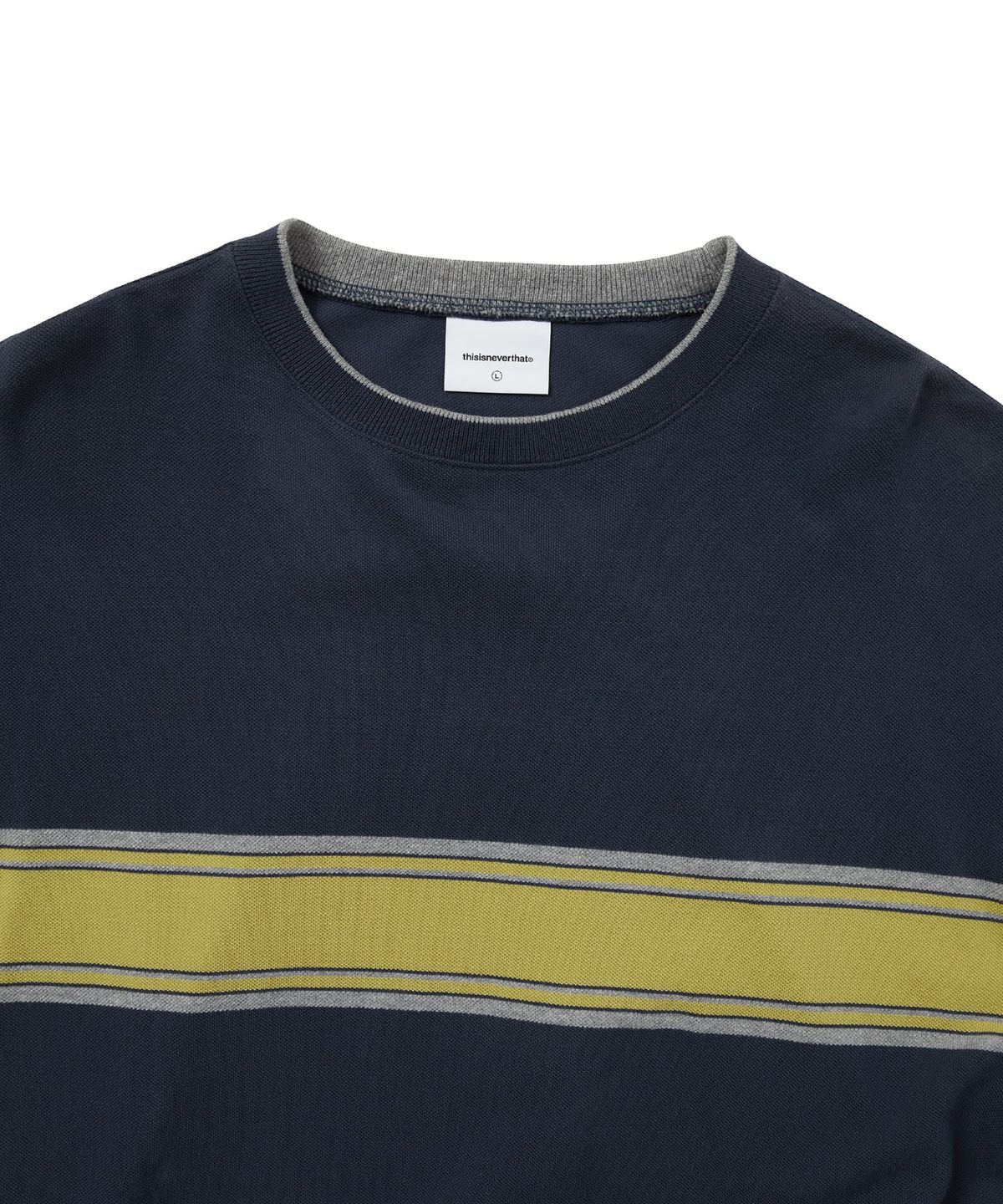 디스이즈네버댓(THISISNEVERTHAT) PK Line L/S Tee Navy