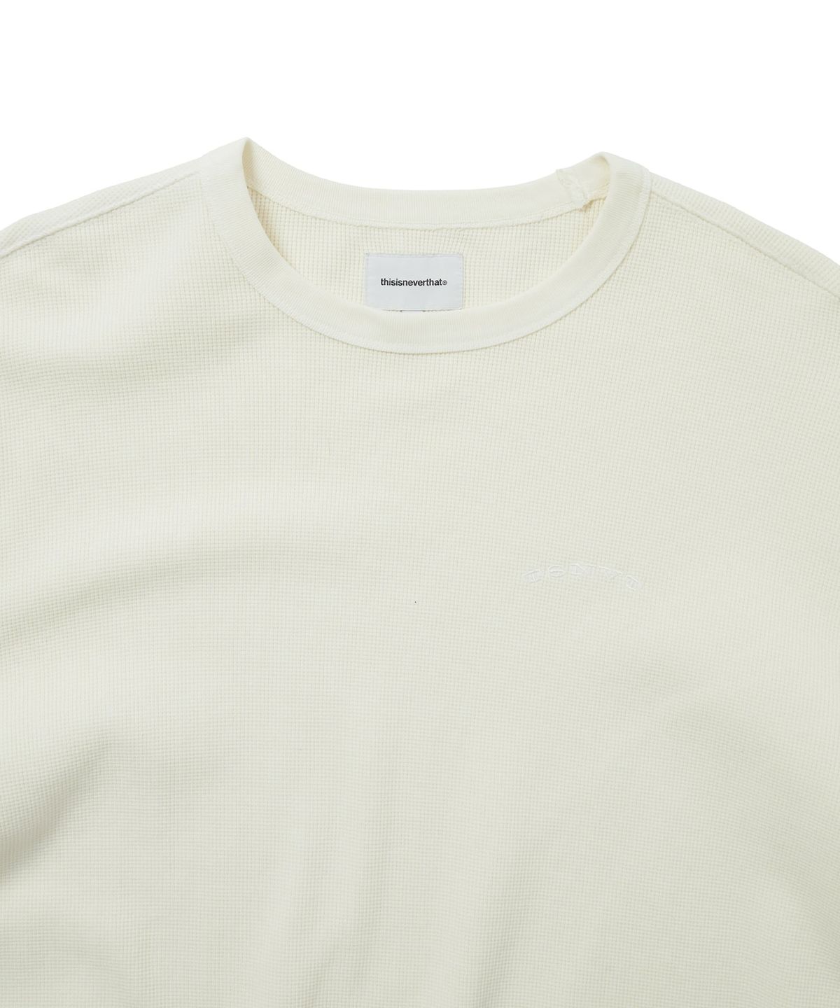 디스이즈네버댓(THISISNEVERTHAT) Waffle L/S Tee Ivory