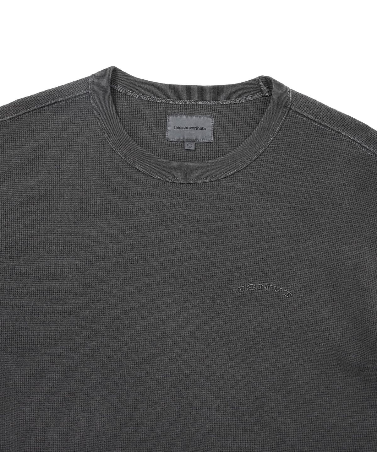 디스이즈네버댓(THISISNEVERTHAT) Waffle L/S Tee Charcoal