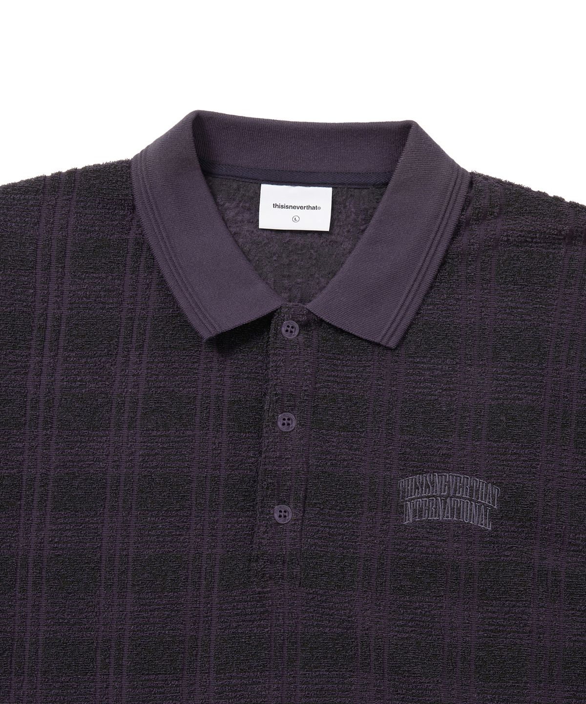 디스이즈네버댓(THISISNEVERTHAT) Striped Rugby L/S Top Black