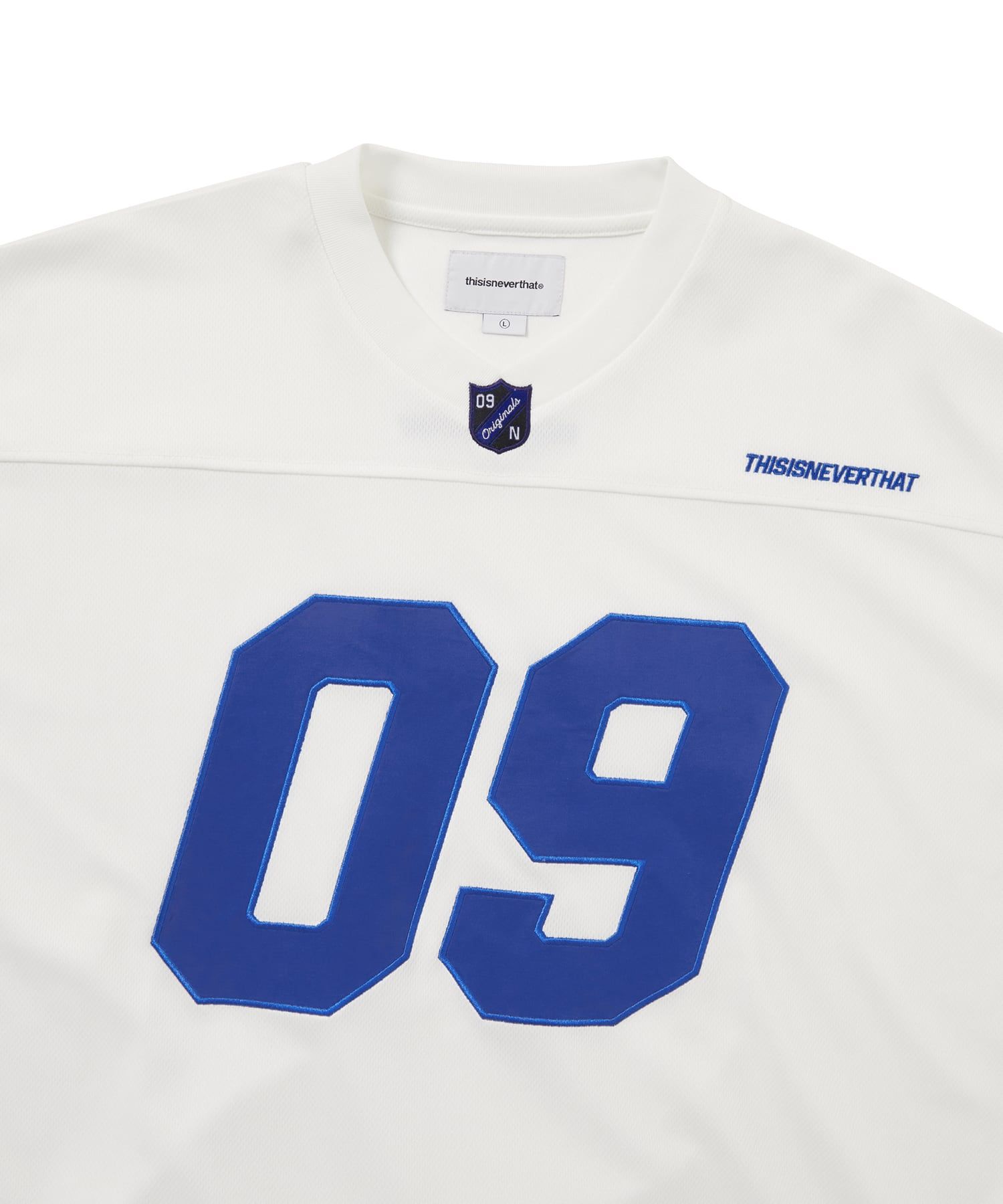 ウェア THISISNEVERTHAT football jersey white L thisisneverthat® - Football Jersey | HBX - Globally Curated