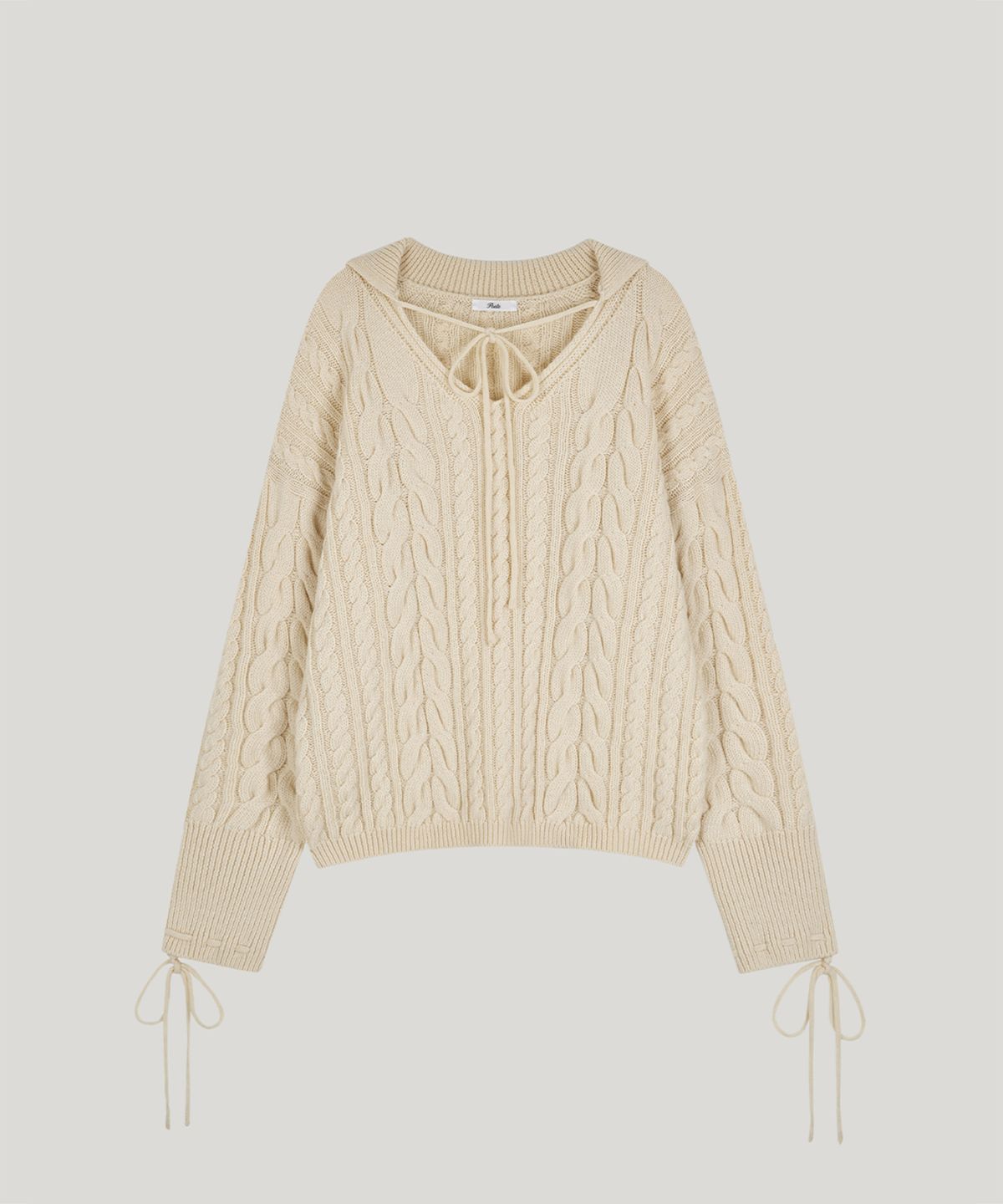 포에트서울(POETSEOUL) cable collar knit_ivory