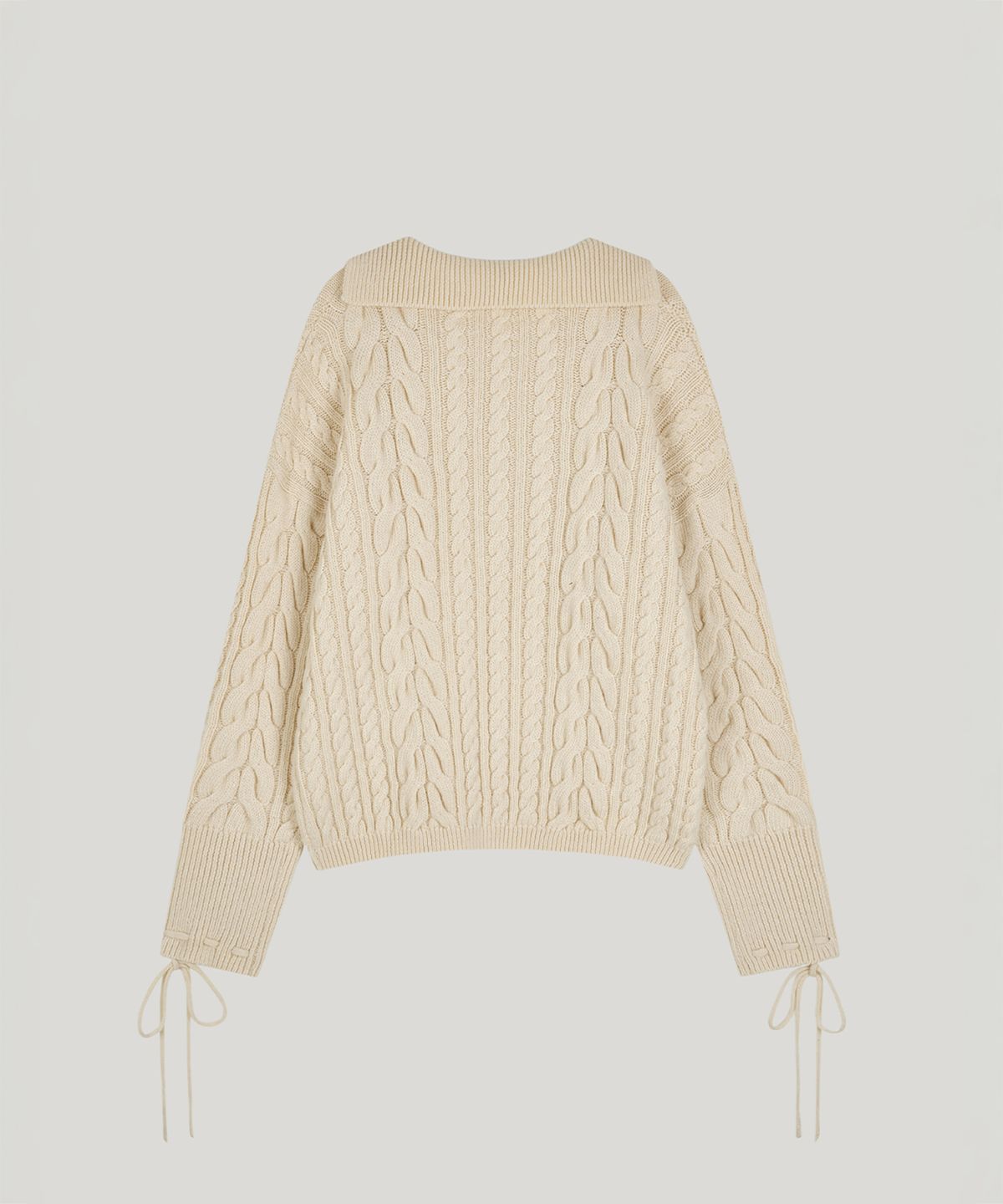 포에트서울(POETSEOUL) cable collar knit_ivory