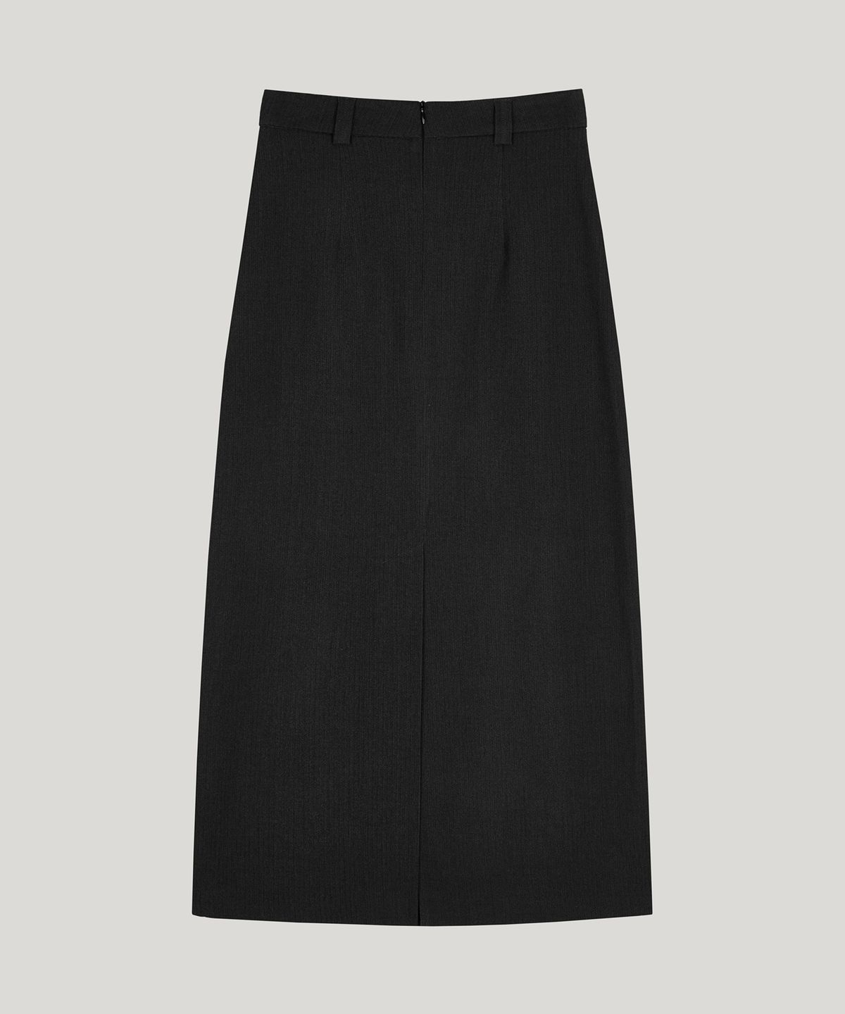 포에트서울(POETSEOUL) poete logo maxi skirt_charcoal