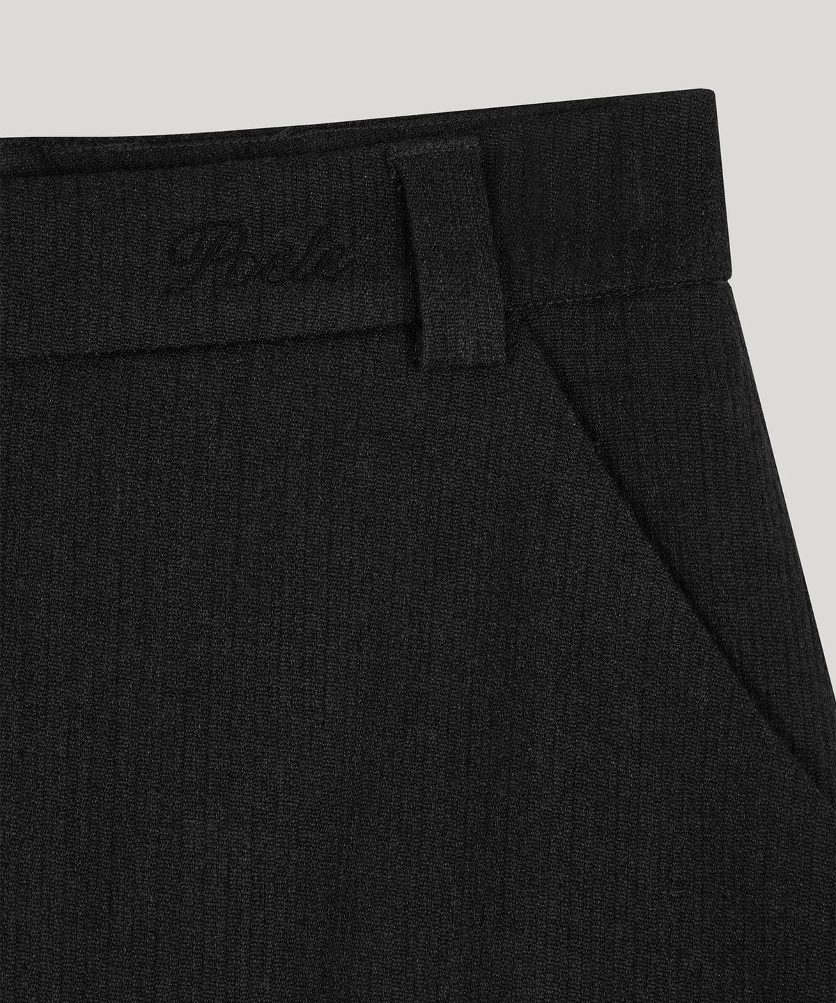 포에트서울(POETSEOUL) poete logo maxi skirt_charcoal