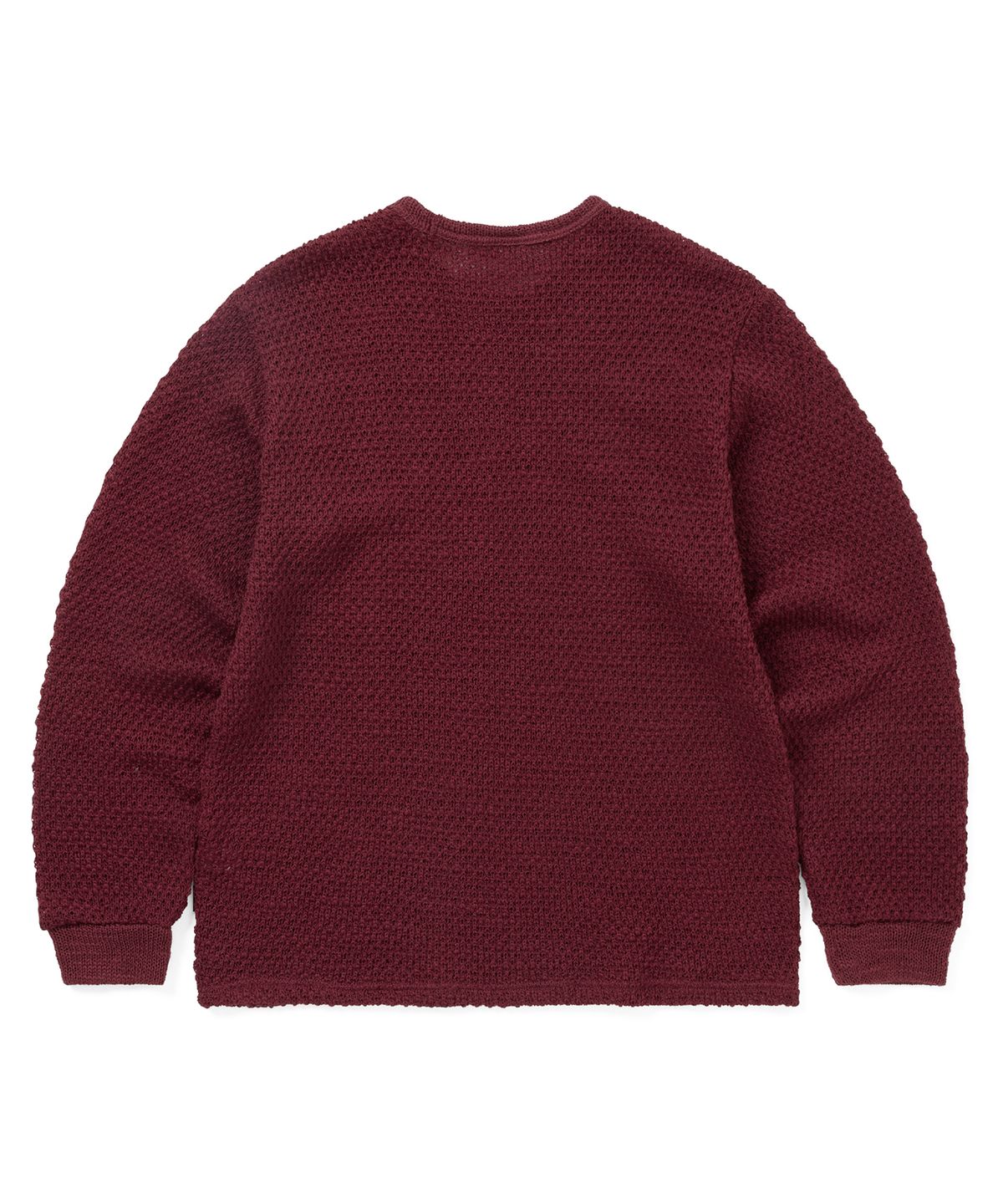 디스이즈네버댓(THISISNEVERTHAT) Wool Crochet Knit L/S Crew Red