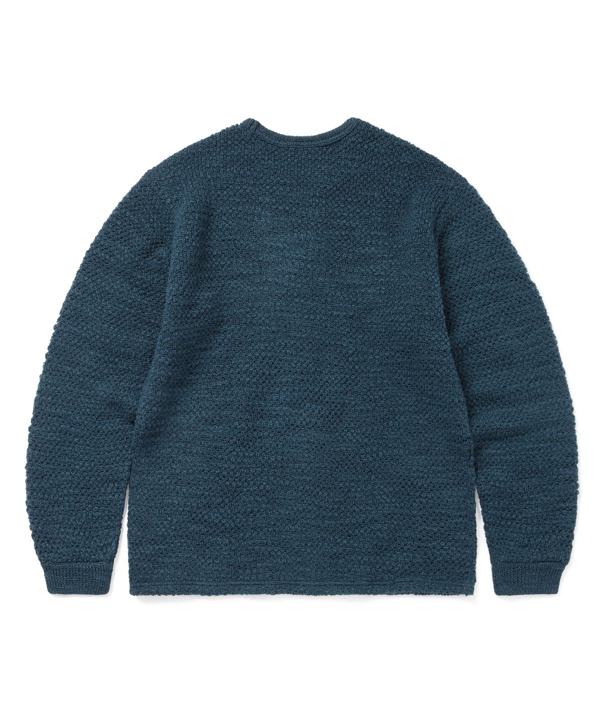 디스이즈네버댓(THISISNEVERTHAT) Wool Crochet Knit L/S Crew Blue