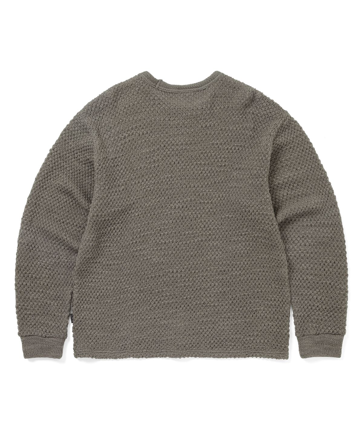 디스이즈네버댓(THISISNEVERTHAT) Wool Crochet Knit L/S Crew Beige