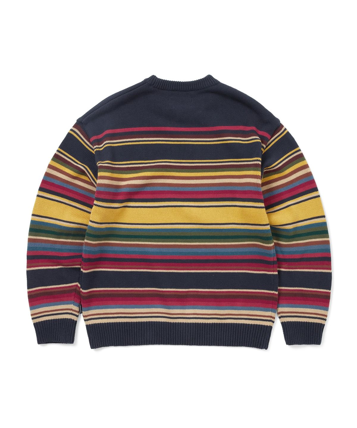 디스이즈네버댓(THISISNEVERTHAT) Multi Striped Sweater Navy/Yellow
