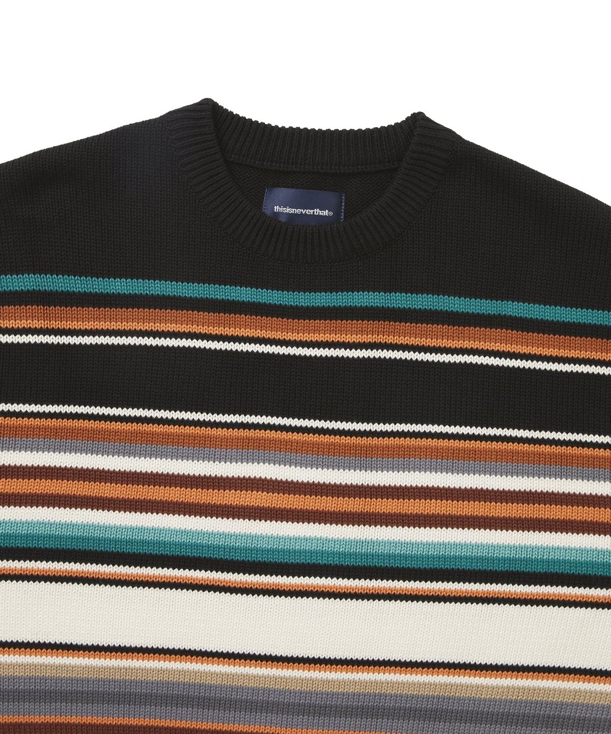 디스이즈네버댓(THISISNEVERTHAT) Multi Striped Sweater Black/White