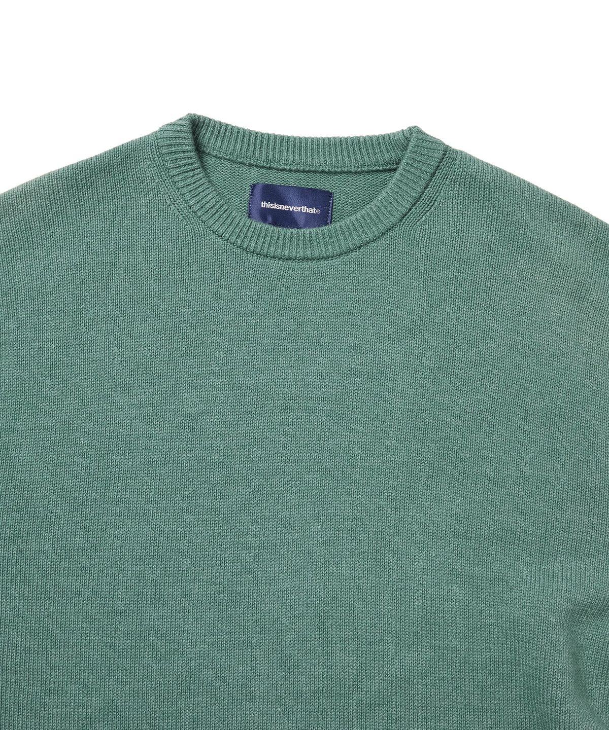 디스이즈네버댓(THISISNEVERTHAT) Fortuna N-Logo Sweater Teal