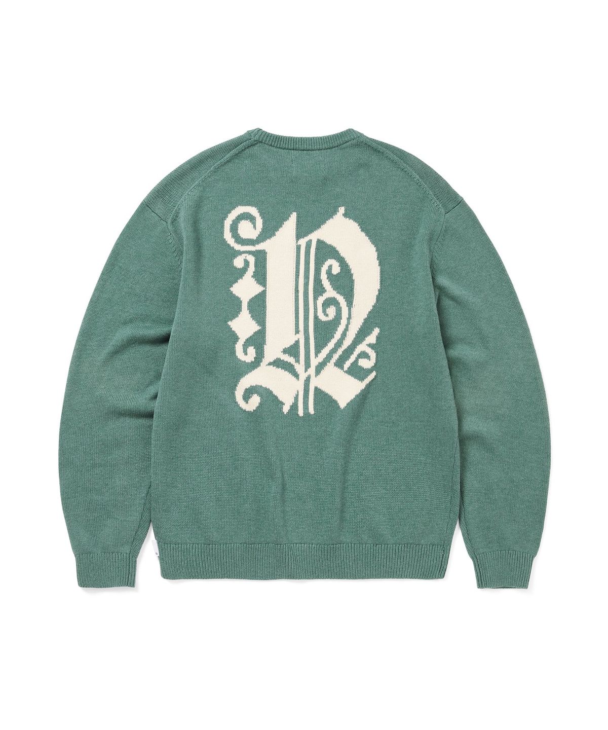 디스이즈네버댓(THISISNEVERTHAT) Fortuna N-Logo Sweater Teal