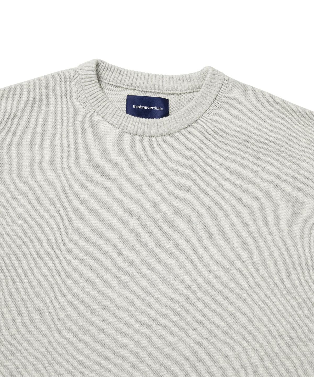 디스이즈네버댓(THISISNEVERTHAT) Fortuna N-Logo Sweater Heather Grey