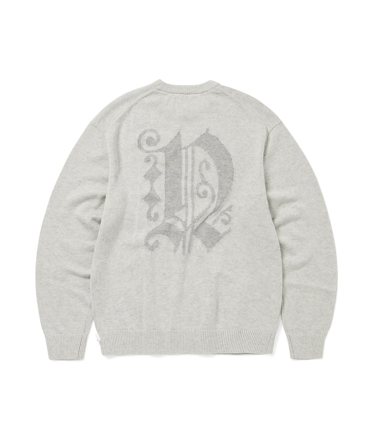 디스이즈네버댓(THISISNEVERTHAT) Fortuna N-Logo Sweater Heather Grey