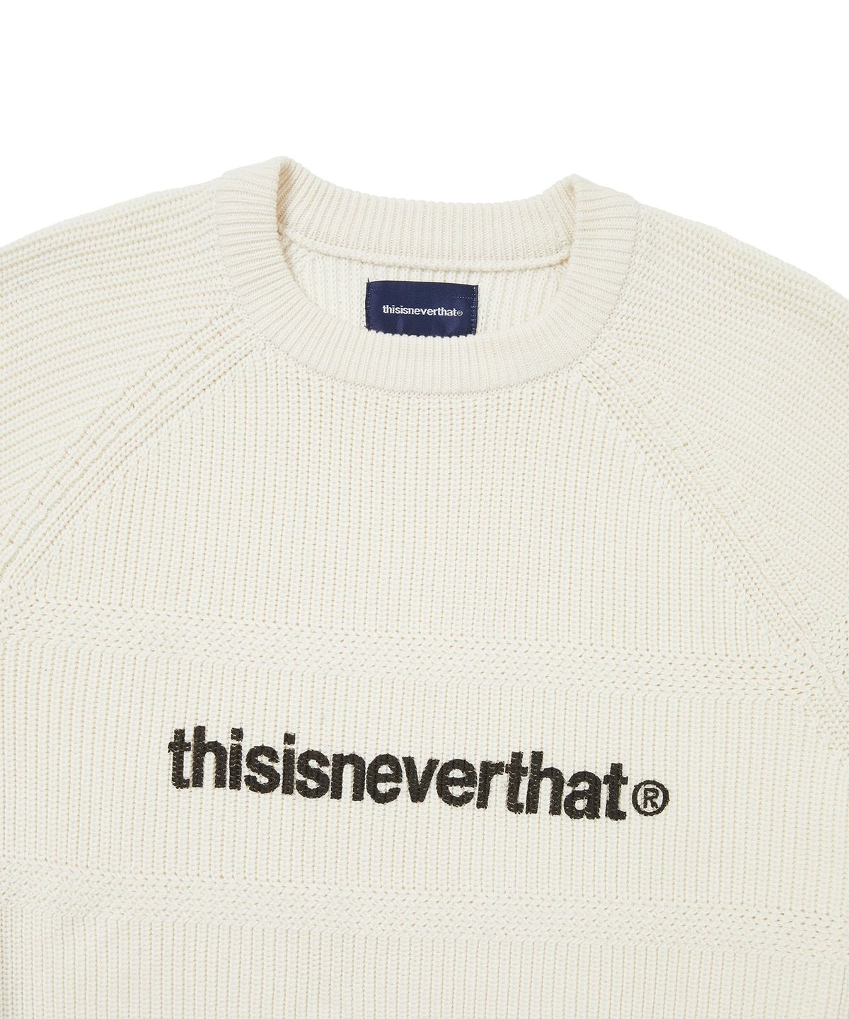 디스이즈네버댓(THISISNEVERTHAT) T-Logo Knit Sweater White