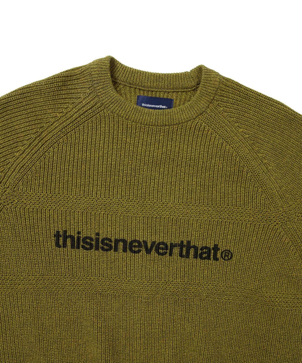 디스이즈네버댓(THISISNEVERTHAT) T-Logo Knit Sweater Mustard