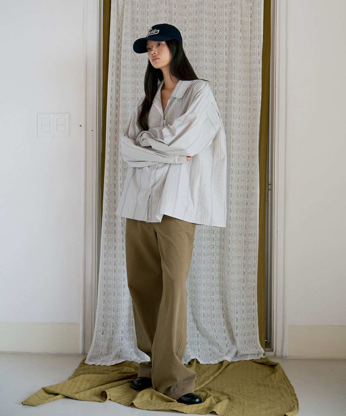 포에트서울(POETSEOUL) double collar stripe shirt_stripe