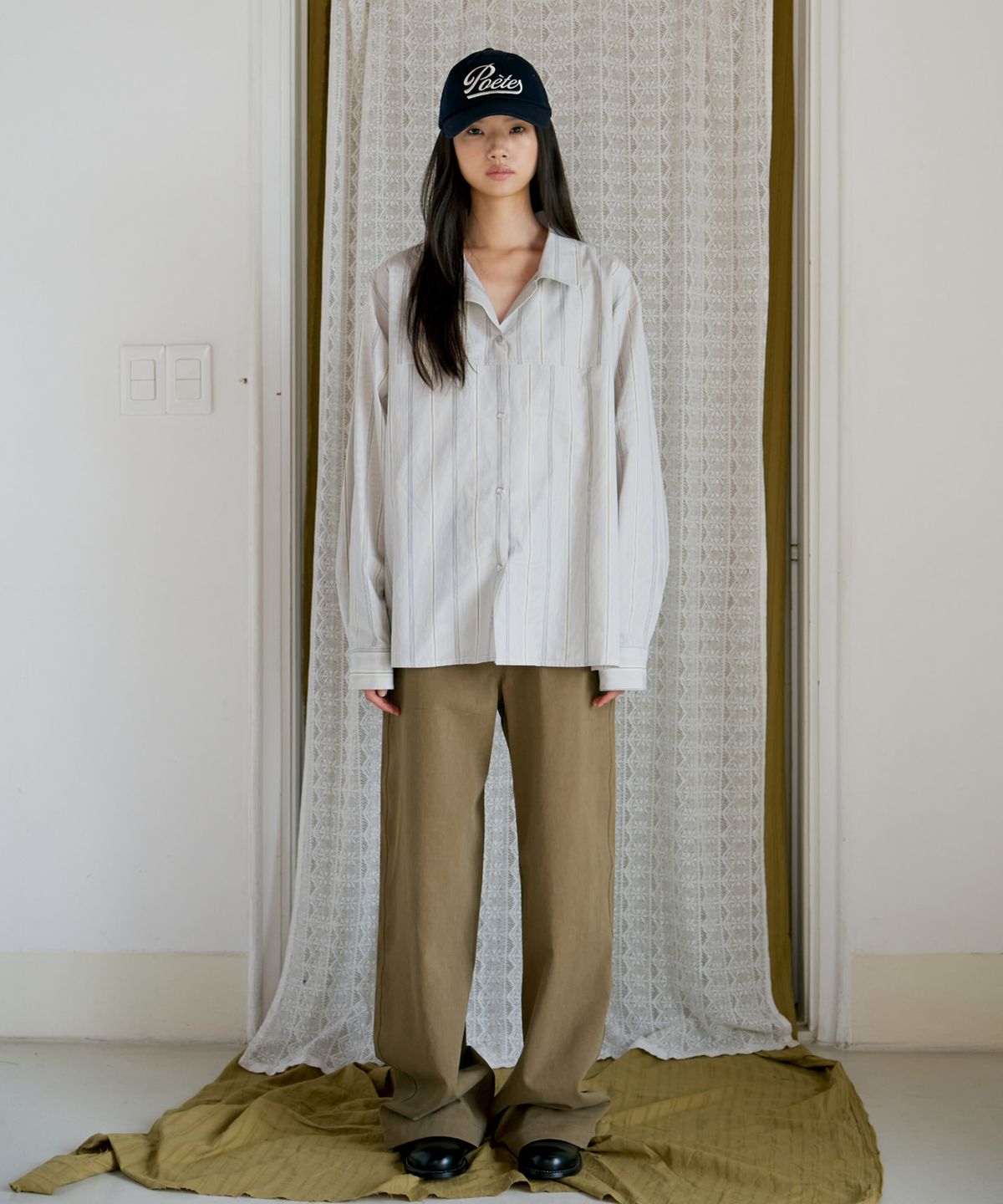 포에트서울(POETSEOUL) double collar stripe shirt_stripe