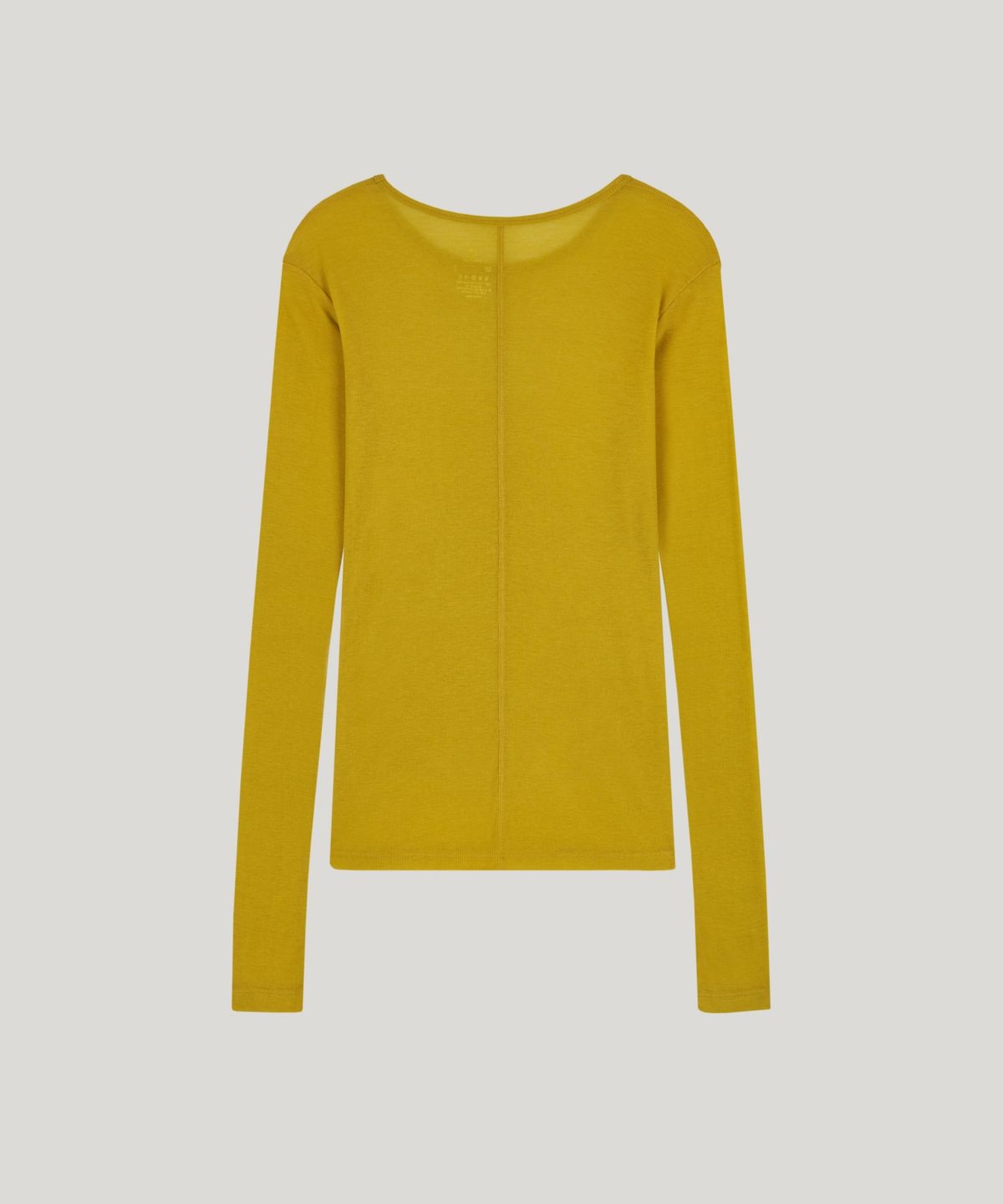 포에트서울(POETSEOUL) basic wool tencel t-shirt_mustard