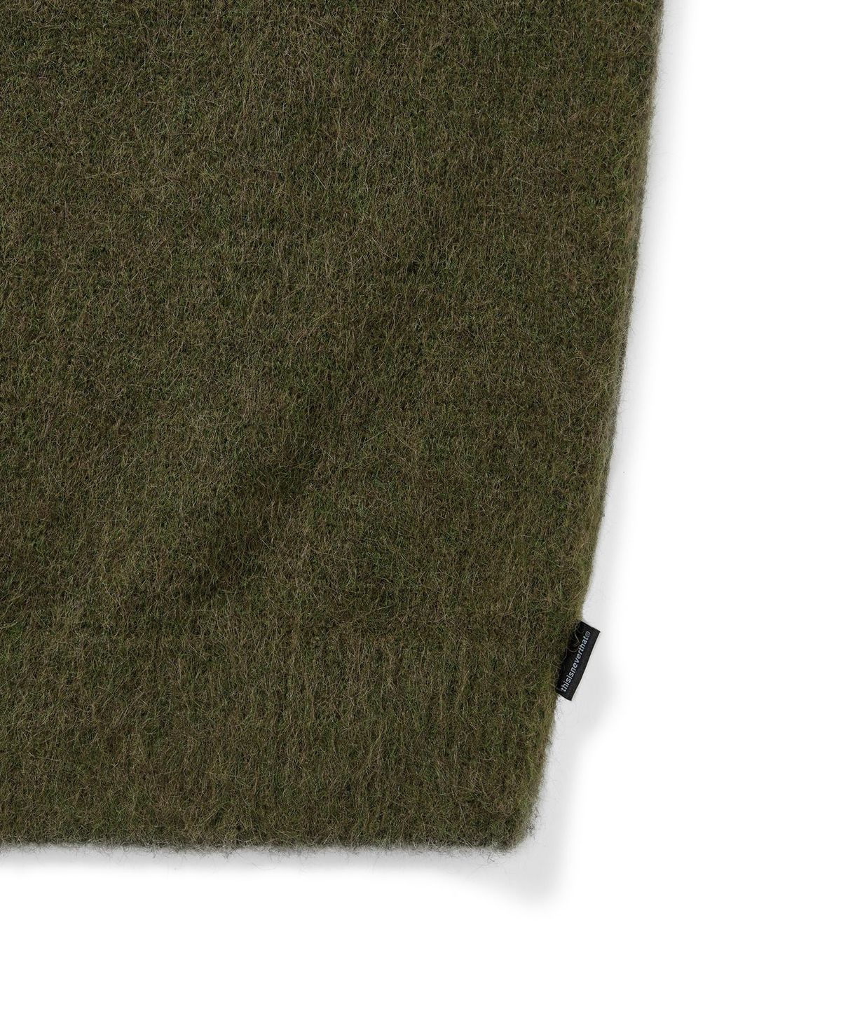 디스이즈네버댓(THISISNEVERTHAT) Hairy Knit Cardigan Olive Green