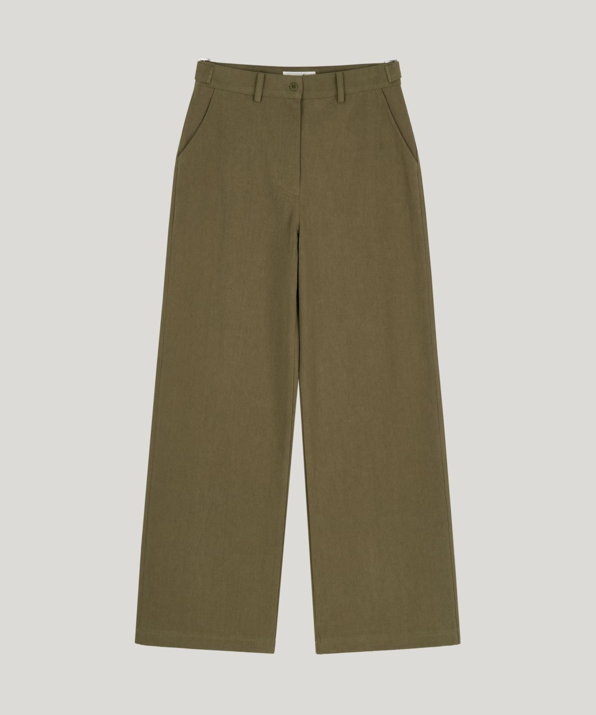 포에트서울(POETSEOUL) buckle button cotton pants_khaki beige
