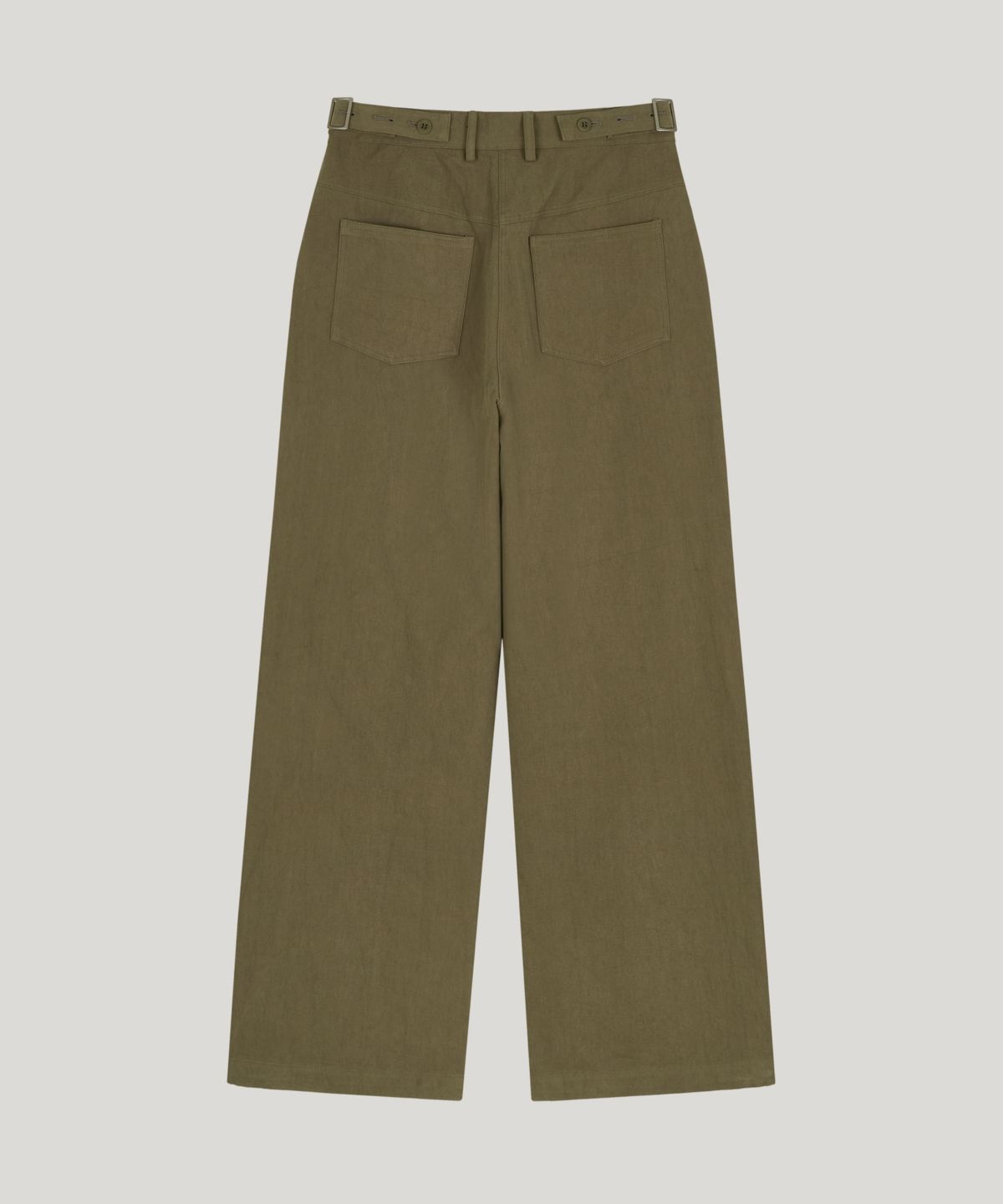 포에트서울(POETSEOUL) buckle button cotton pants_khaki beige