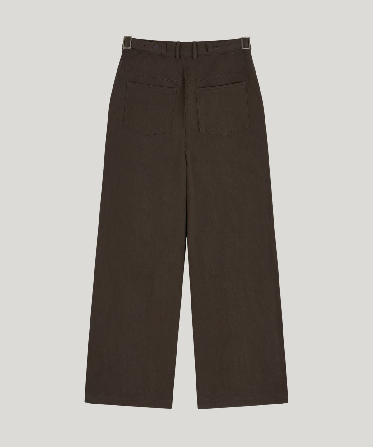 포에트서울(POETSEOUL) buckle button cotton pants_brown