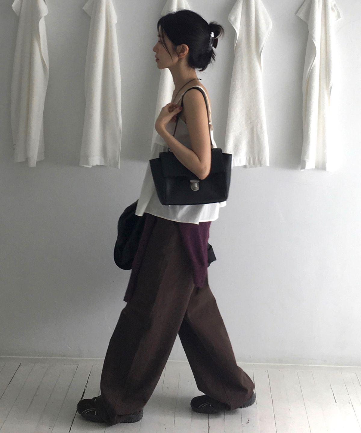 포에트서울(POETSEOUL) buckle button cotton pants_brown