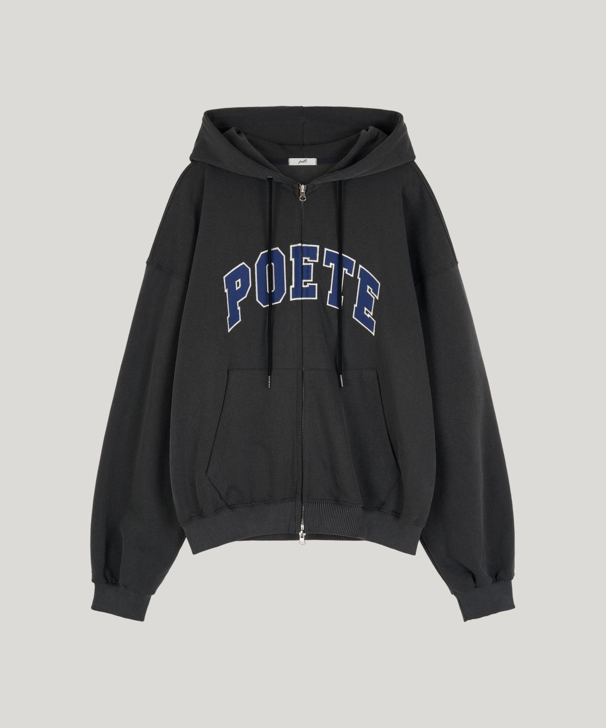 포에트서울(POETSEOUL) poete hoodie zip-up_dark gray