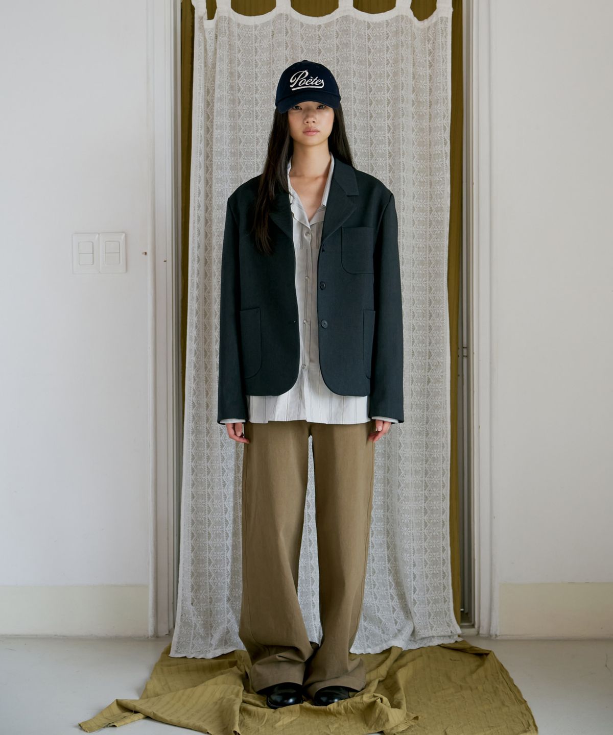 포에트서울(POETSEOUL) out pocket jacket_dark gray