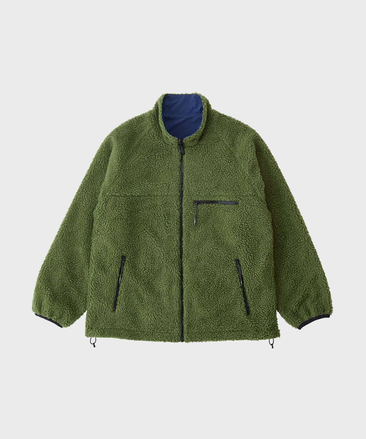 그라미치(GRAMICCI) 리버시블 셰르파 자켓 Olive / Dusty Navy