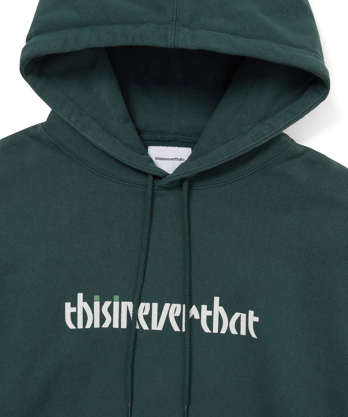 디스이즈네버댓(THISISNEVERTHAT) Circled Number Hoodie Sea Green