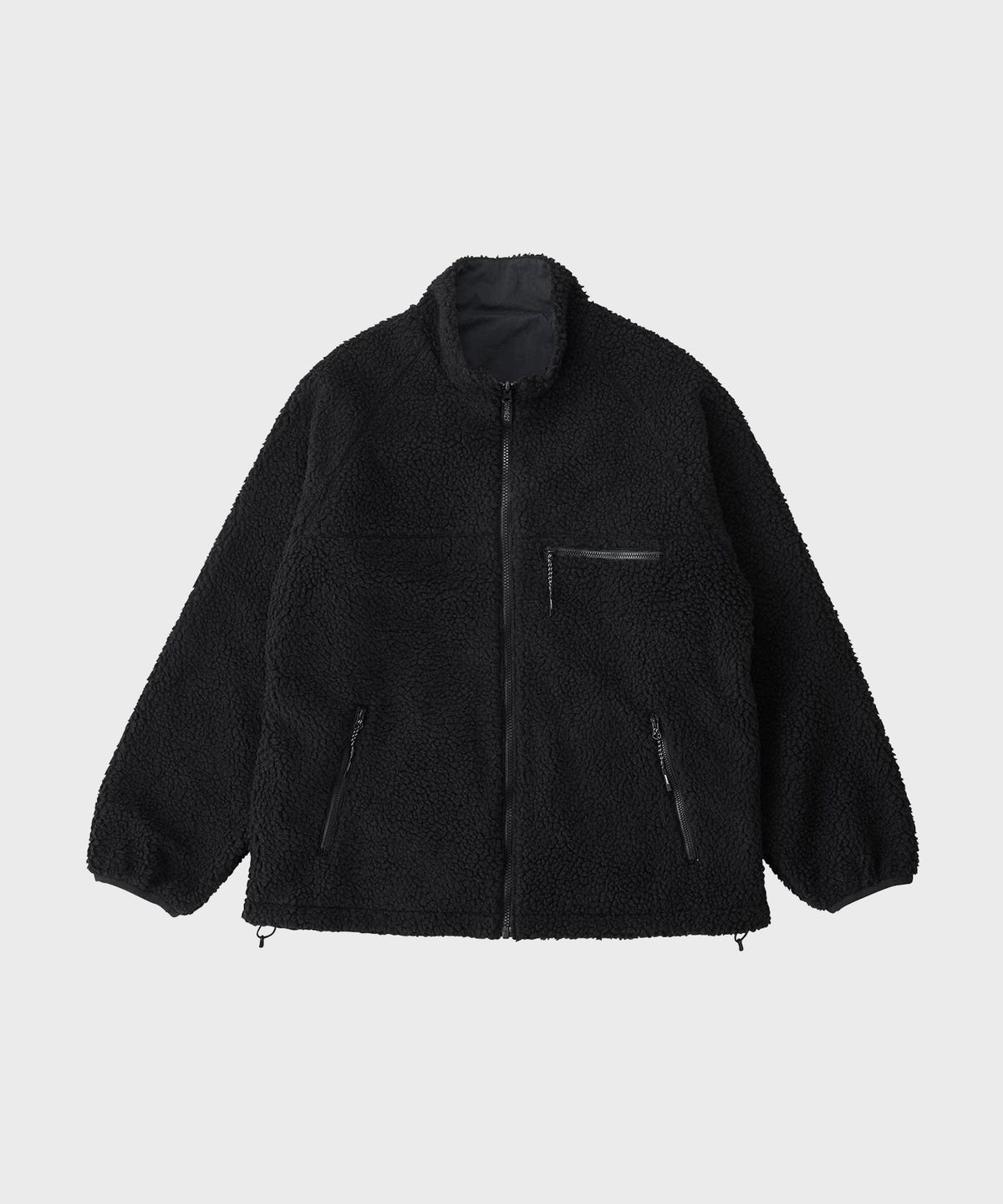 그라미치(GRAMICCI) 리버시블 셰르파 자켓 Charcoal / Black