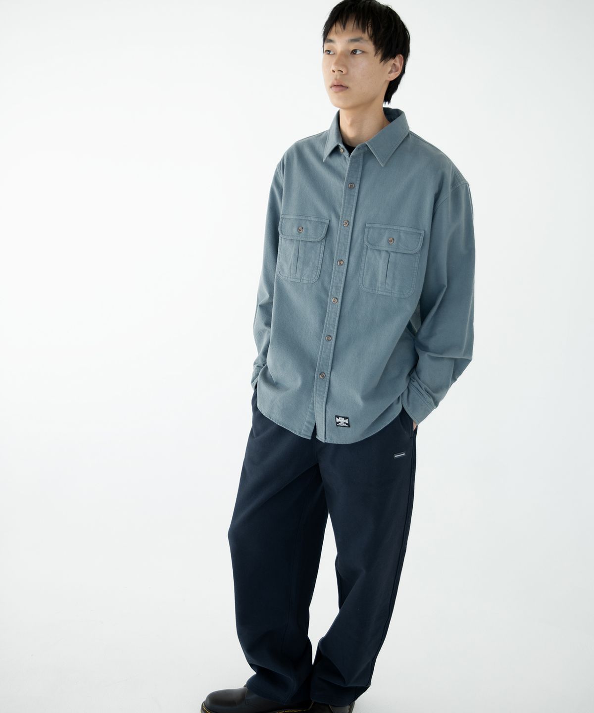디스이즈네버댓(THISISNEVERTHAT) Flannel Country Shirt Slate