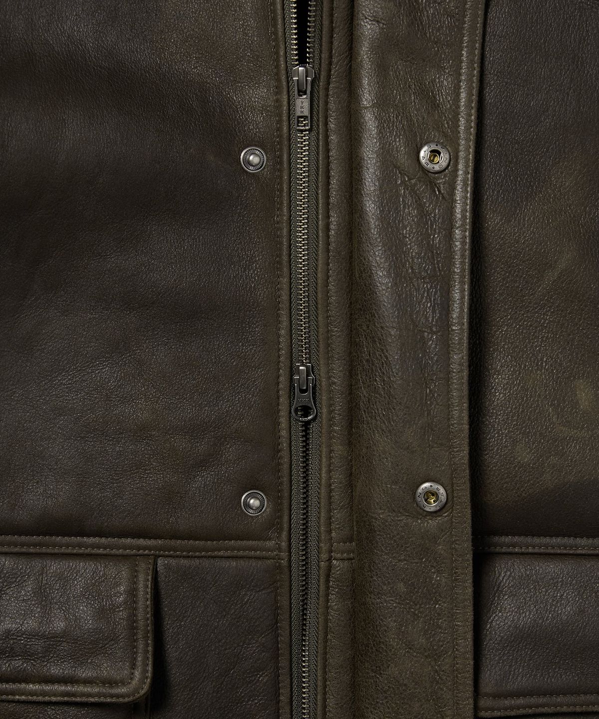 디스이즈네버댓(THISISNEVERTHAT) Washed Shearling Jacket Olive