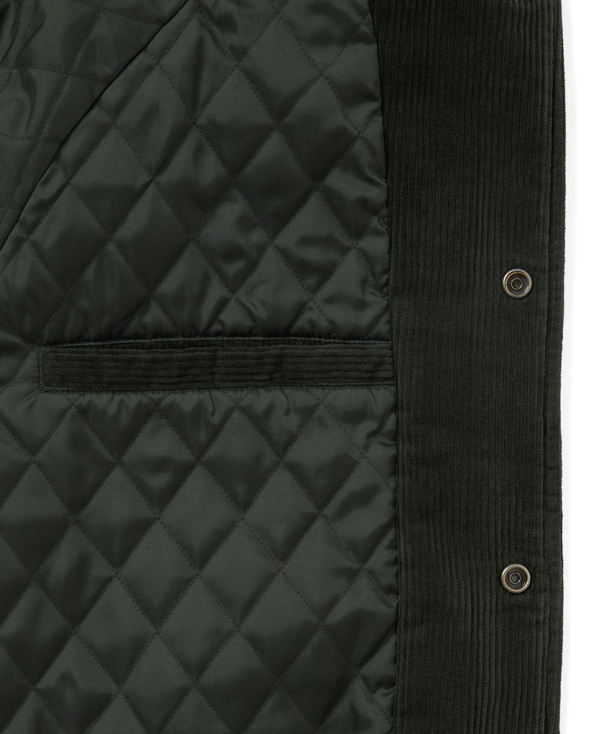 디스이즈네버댓(THISISNEVERTHAT) Corduroy Varsity Jacket Green