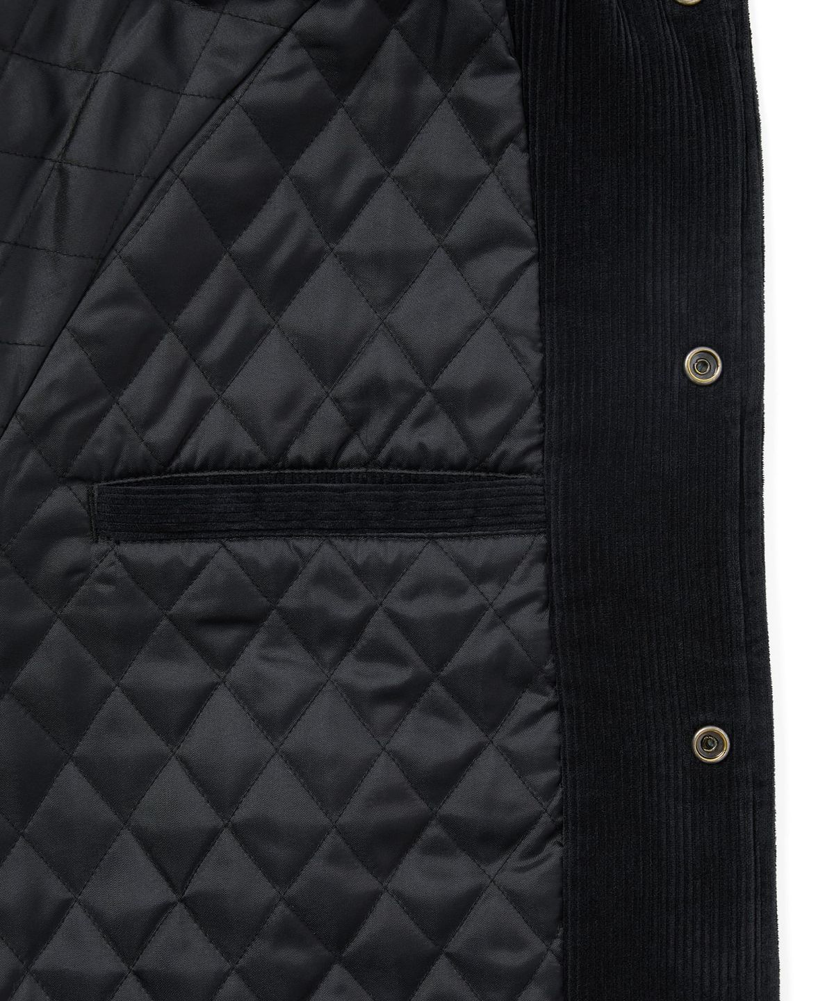 디스이즈네버댓(THISISNEVERTHAT) Corduroy Varsity Jacket Black