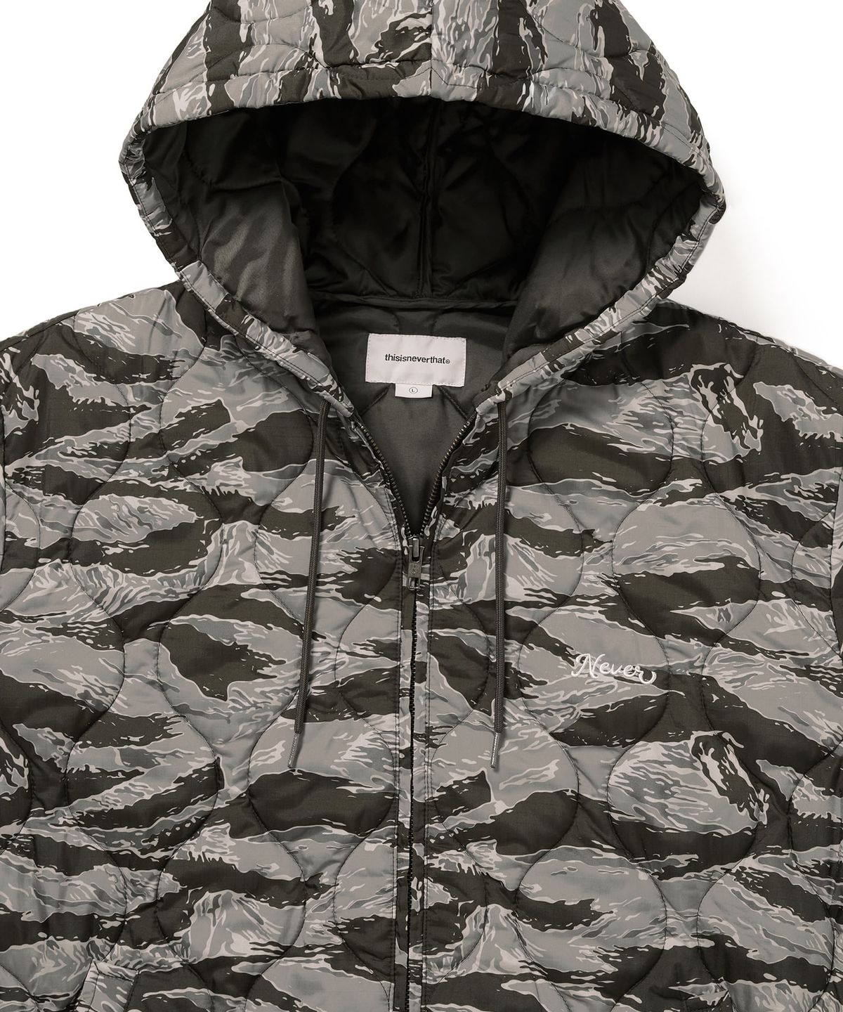 디스이즈네버댓(THISISNEVERTHAT) Quilted Hooded Jacket Olive
