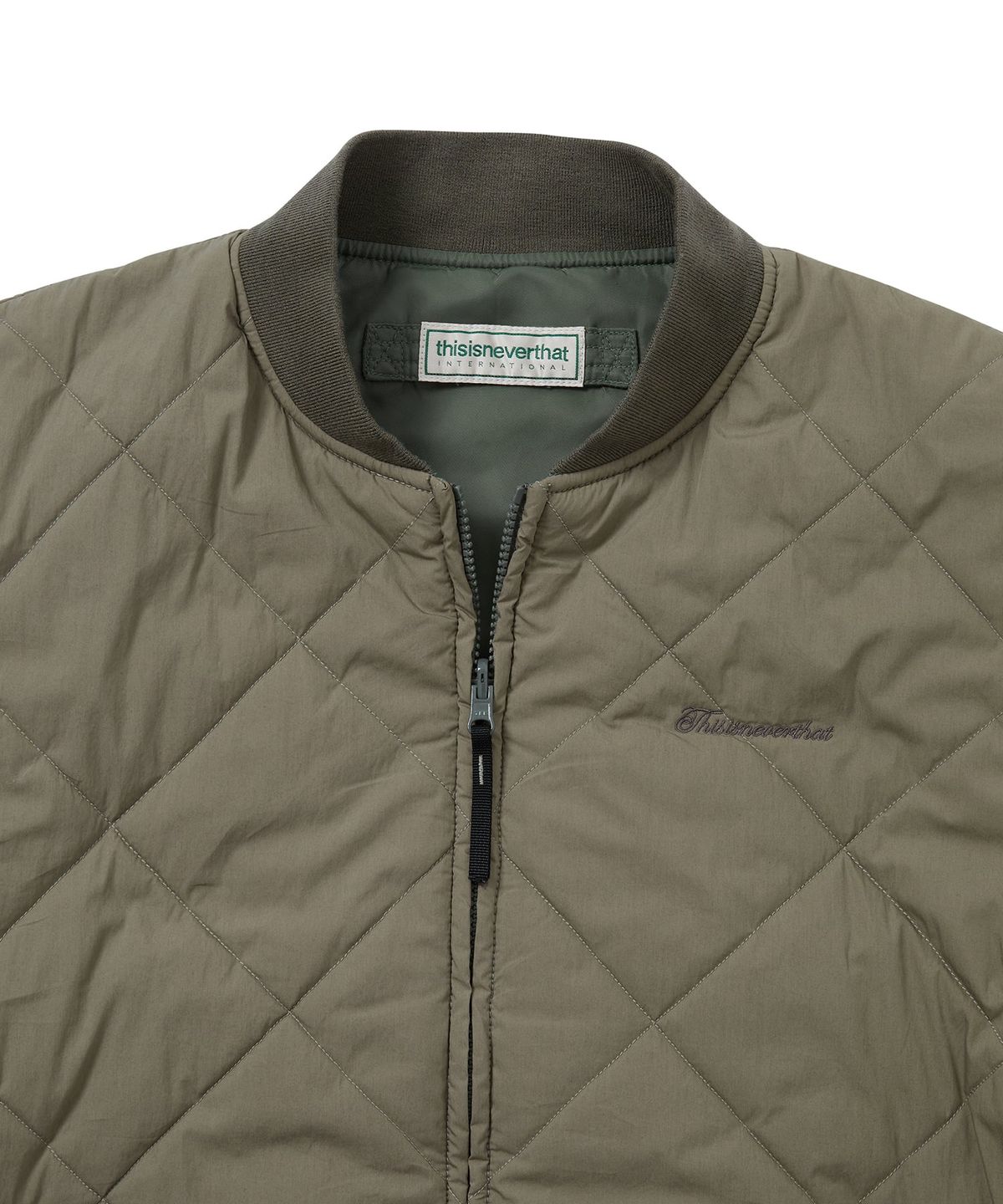 디스이즈네버댓(THISISNEVERTHAT) Reversible Bomber Jacket Dark Sage