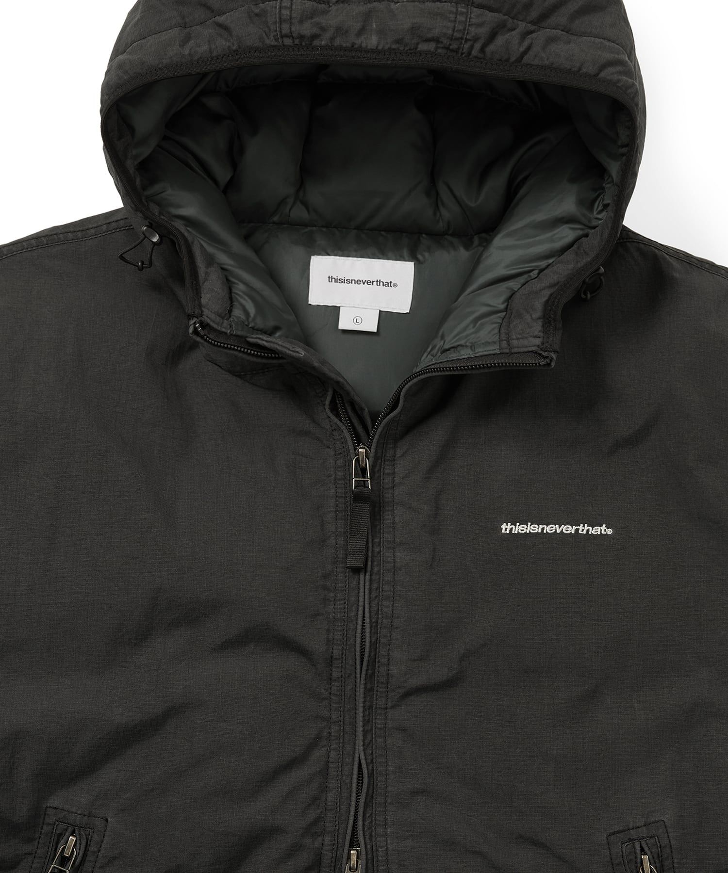 MUSINSA公式 | thisisneverthat Washed Down Puffer Jacket Black