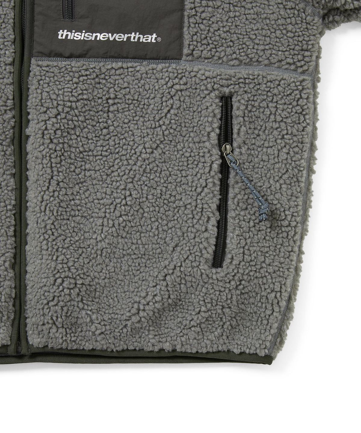 디스이즈네버댓(THISISNEVERTHAT) SP Sherpa Fleece Jacket Charcoal
