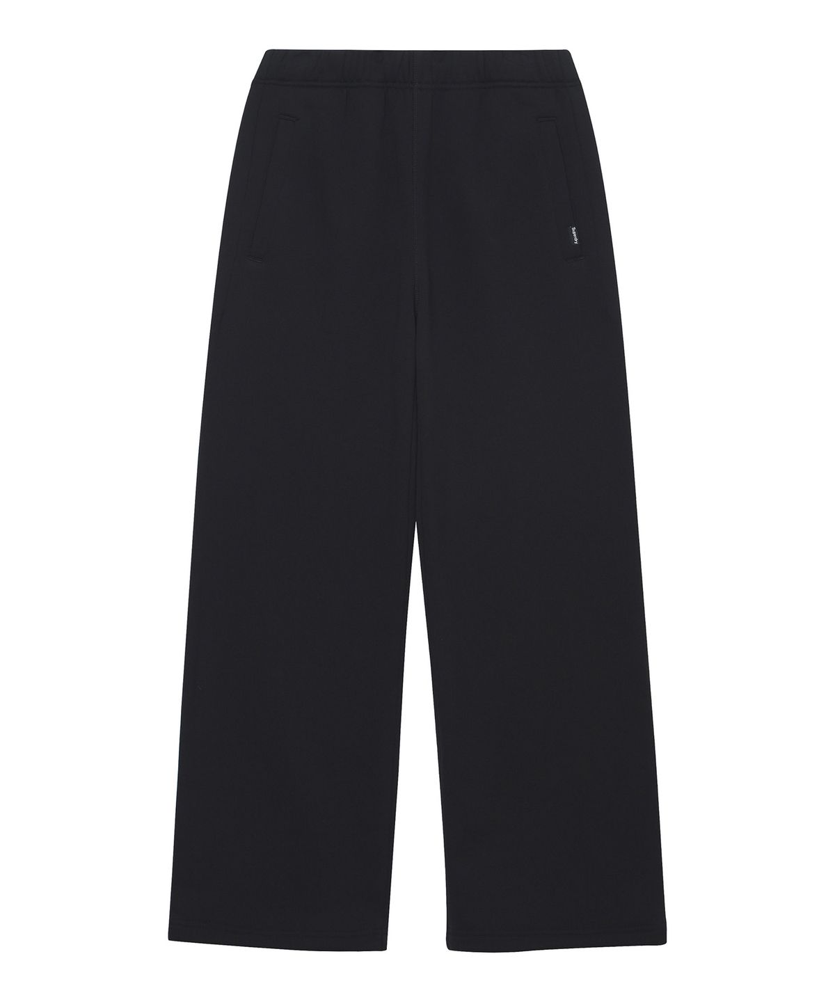 슈퍼드라이(SUPERDRY) W 로고 스웻팬츠 블랙